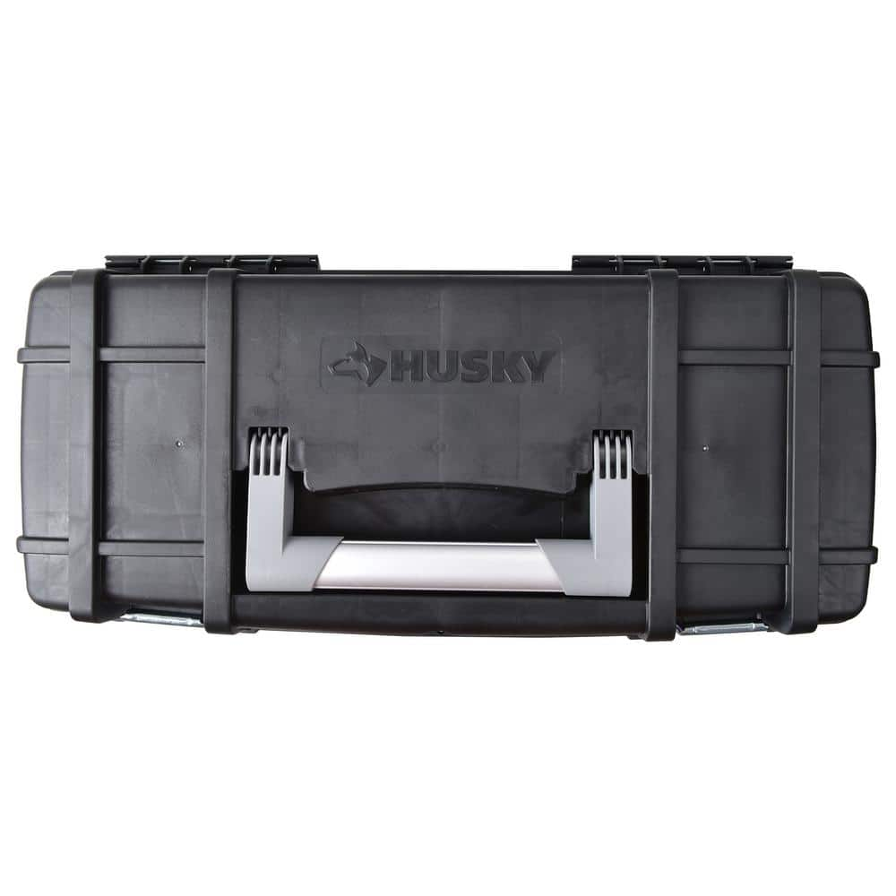 24 in. Hand Tool Box in Black - Husky Tool