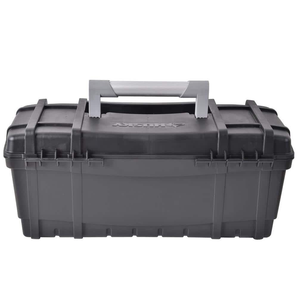 24 in. Hand Tool Box in Black - Husky Tool