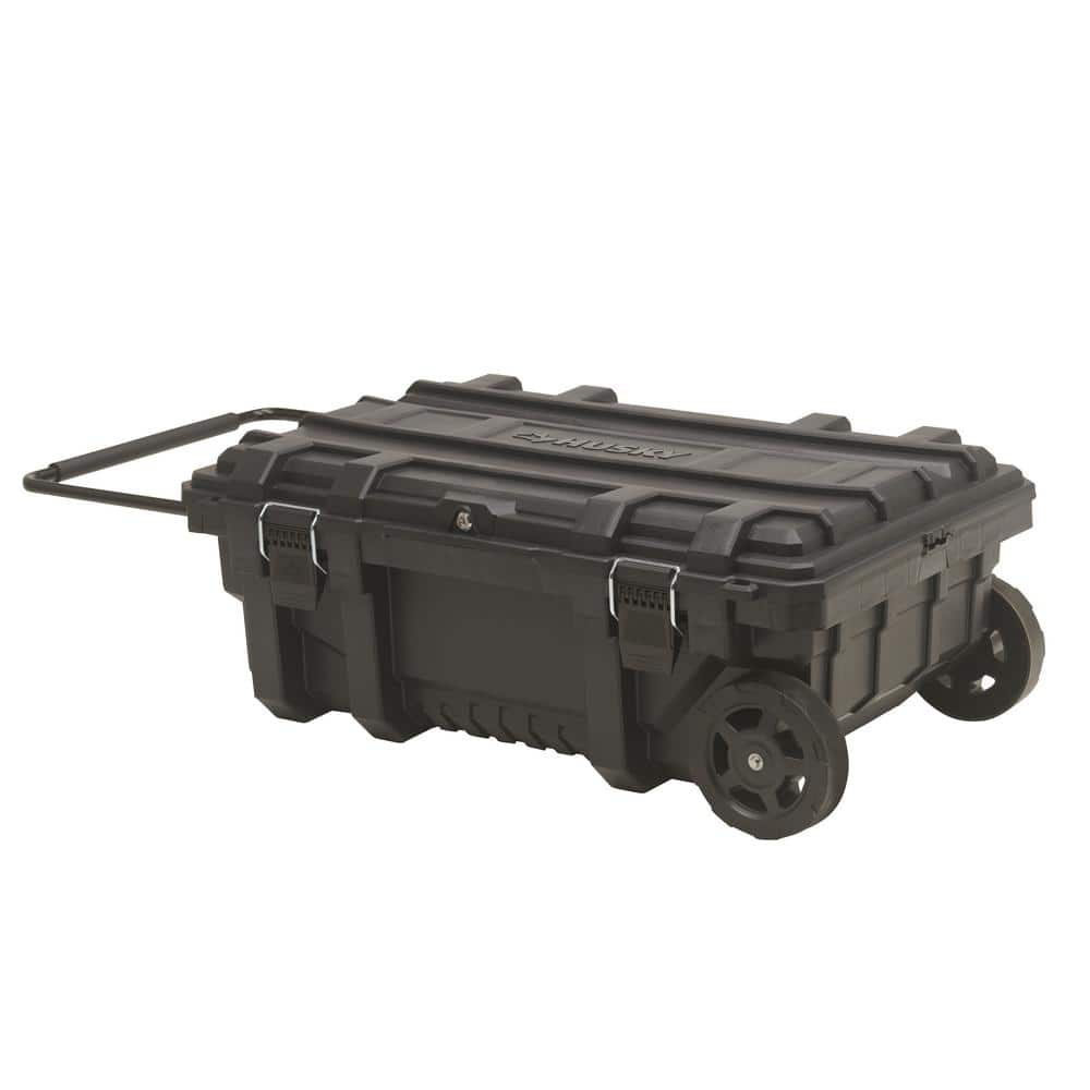 23 in. 25 Gal. Black Rolling Toolbox with Keyed Lock - Husky Tool