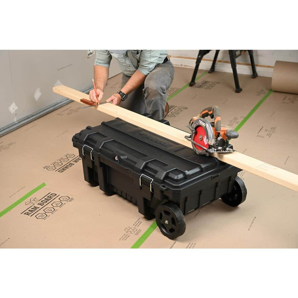 23 in. 25 Gal. Black Rolling Toolbox with Keyed Lock - Husky Tool