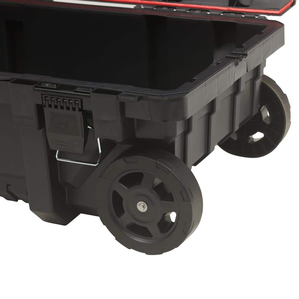 23 in. 25 Gal. Black Rolling Toolbox with Keyed Lock - Husky Tool