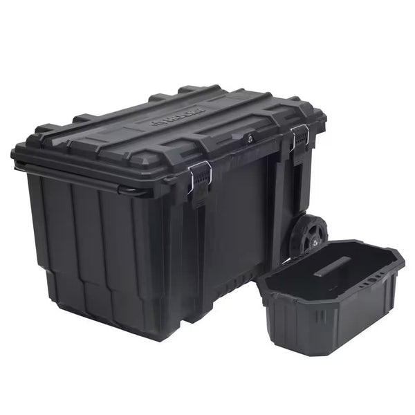 23 in. 50 Gal. Black Rolling Toolbox with Keyed Lock and Portable Hand Tool Tray - Husky Tool