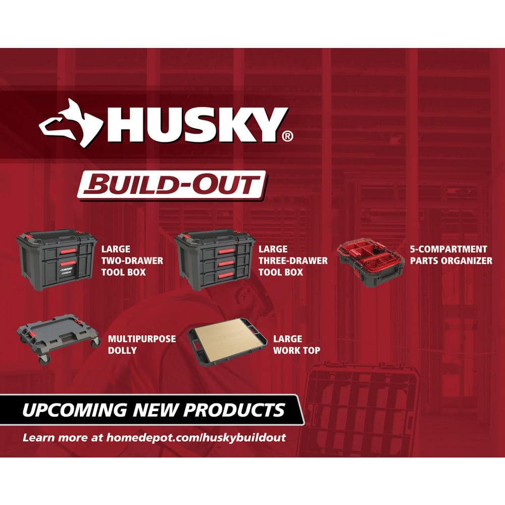 Build-Out 22 in. Modular Tool Storage Large Tool Crate - Husky Tool