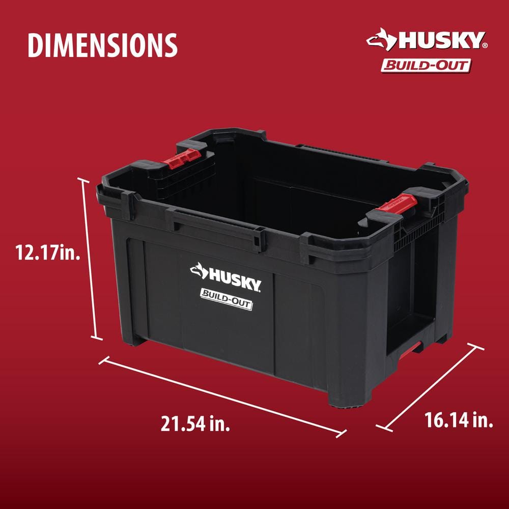 Build-Out 22 in. Modular Tool Storage Large Tool Crate - Husky Tool