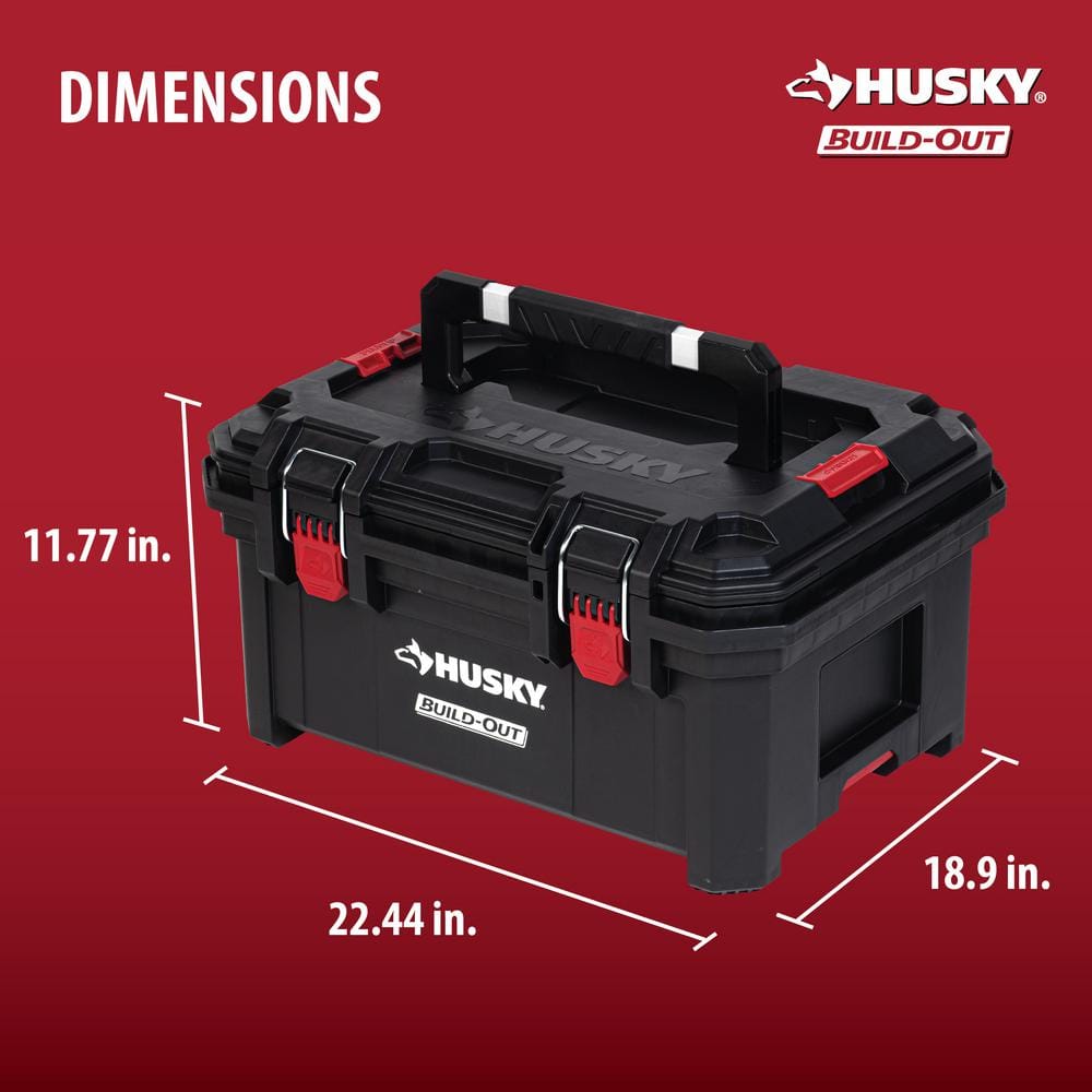 Build-Out 22 in. Modular Tool Storage Large Tool Box - Husky Tool