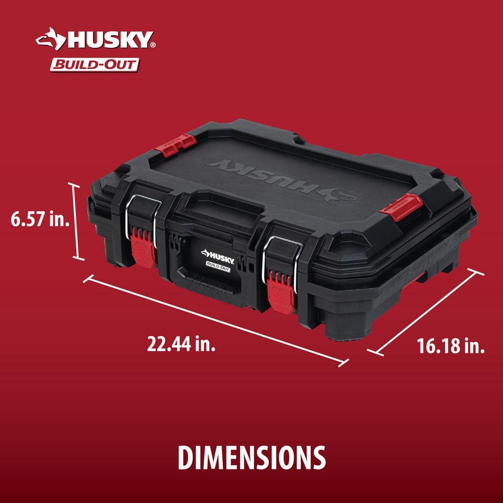 Build-Out 22 in. Modular Tool Storage Tool Case - Husky Tool