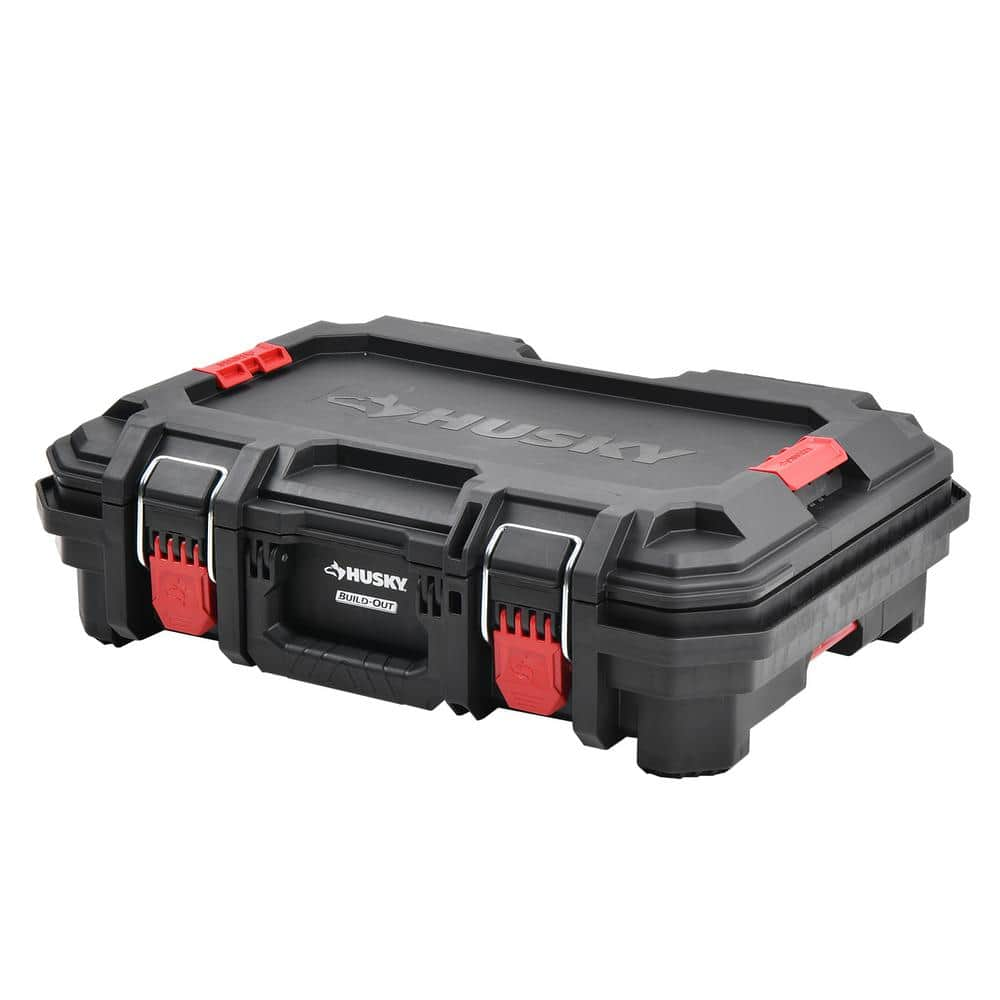 Build-Out 22 in. Modular Large Tool Box, Tool Case, Rolling Tool Box, Large Tool Crate - Husky Tool